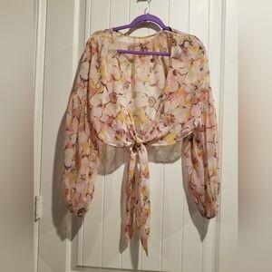 Sheer Light Peach Top